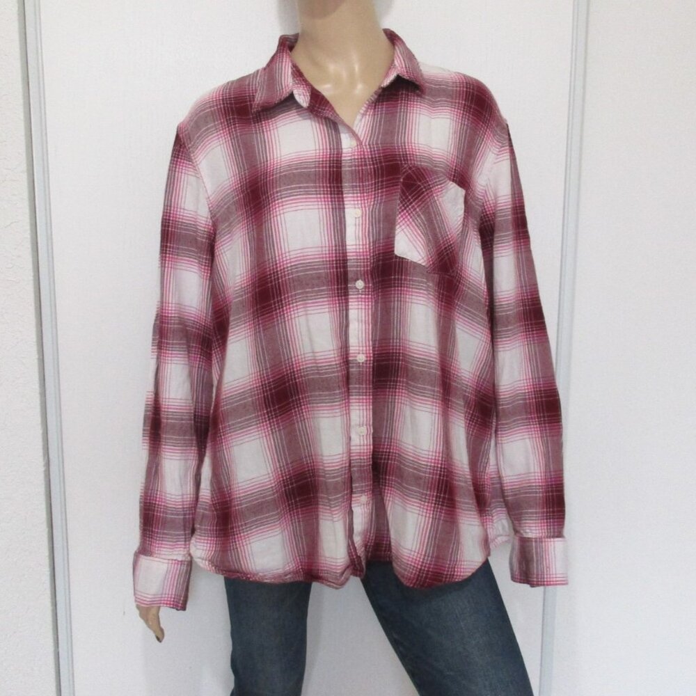 GAP Plaid Shirt Size XXL Button-Up Lightweight Flannel